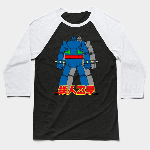 Space-Age Robot Gigantor Baseball T-Shirt by Breakpoint